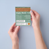 Dakpannen, Tegels, dakpannen, dakpannen Adverteren Flyer (Hand)