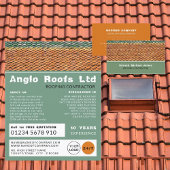 Dakpannen, Tegels, dakpannen, dakpannen Adverteren Flyer