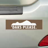 Daks alsjeblieft bumpersticker (Op auto)