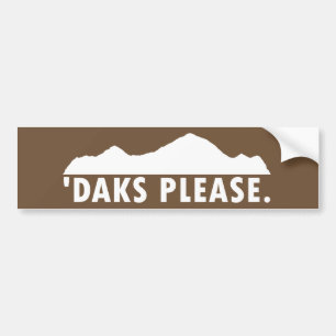 Daks alstublieft bumpersticker