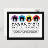 Daktoppictogrammen, uitnodiging van de Housewarmin (Voorkant / Achterkant)