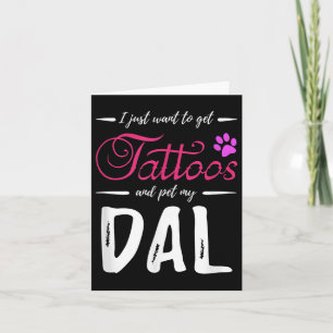 Dal Hondenliefhebber Tattoo Grappig Dalmatische Ho Kaart