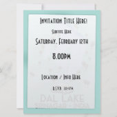 Dal Lake, Srinagar, Inde poster de voyage Carte (Dos)