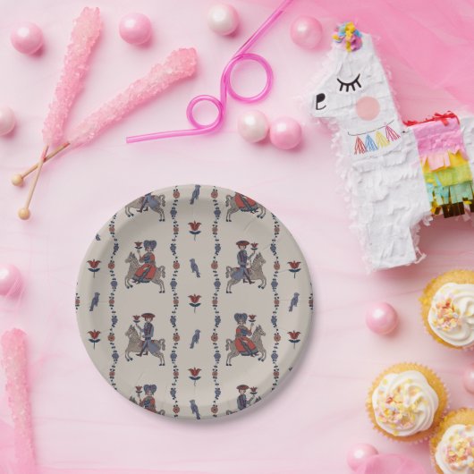 Dala B - Ronde papieren Borden Papieren Bordje (Feest)