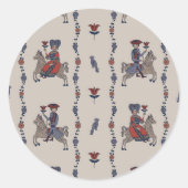 Dala B - Ronde Stickers voor briefpapier (Voorkant)