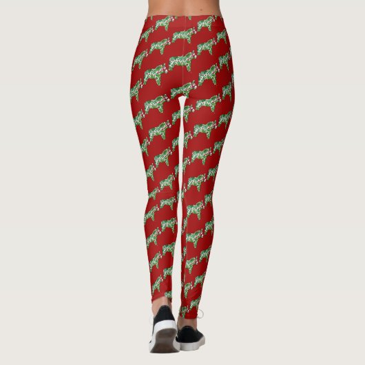 Dala Cheval Leggings de Noël (Dos)