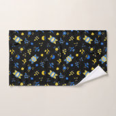 Dala folklorique suédoise Cheval le bleu et jaune (Serviette à main)