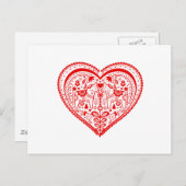 Dala Heart Briefkaart (Voorkant / Achterkant)
