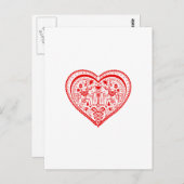 Dala Heart Briefkaart (Voorkant / Achterkant)