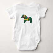 Dala Horse Baby Romper (Achterkant)