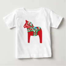 Dala Horse Baby T-shirt