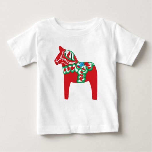 Dala Horse Baby T-shirt (Voorkant)