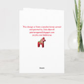 Dala Horse Birthday Kaart (Achterkant)