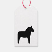 Dala Horse Black Gift Labels Cadeaulabel (Achterkant)