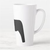 Dala Horse Black Latte Mug (Droite)
