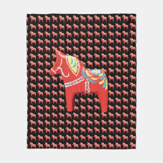 Dala Horse Blanket Fleece Deken (Voorkant)