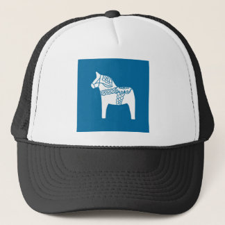 Dala Horse Blue Trucker Pet