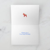 Dala Horse Collection Carte Anniversaire (Intérieur)