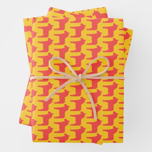 Dala Horse Envelopper les feuilles de papier (En situation)