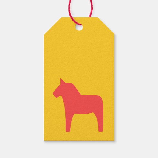Dala Horse Gift Labels Cadeaulabel (Voorkant)