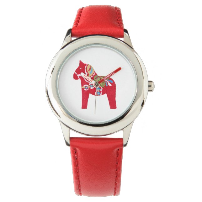 Dala Horse Horloge (Voorkant)
