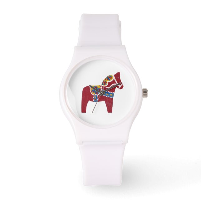 Dala Horse Horloge (Voorkant)