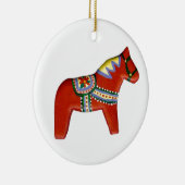 Dala Horse kerstversiering Keramisch Ornament (Rechts)