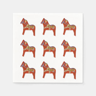 Dala Horse Paper Napkin Servetten
