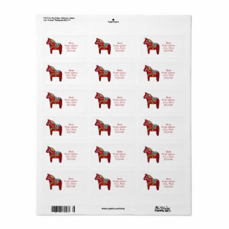 Dala Horse par Julia Persson Morrill Étiquette de 