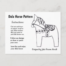 Dala Horse Pattern om te delen