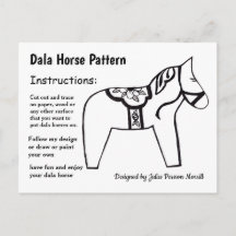 Dala Horse Pattern om te delen