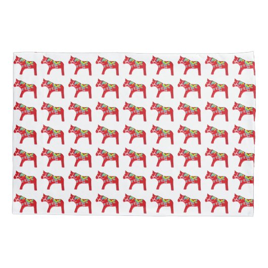 Dala Horse Pillowcase Kussensloop (Achterkant)