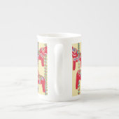 Dala Horse Porselein Kop (Achterkant)