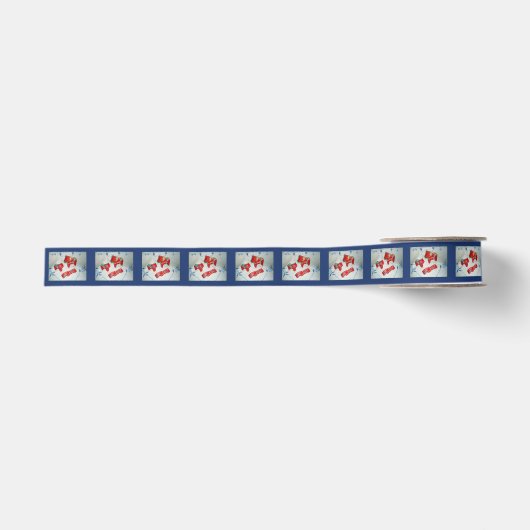 Dala Horse Ribbon Grosgrain Lint (Voorkant)
