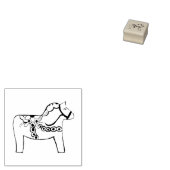 Dala Horse Rubber Stamp Rubberstempel (Gestempeld)