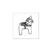 Dala Horse Rubber Stamp Rubberstempel (Afrduk)