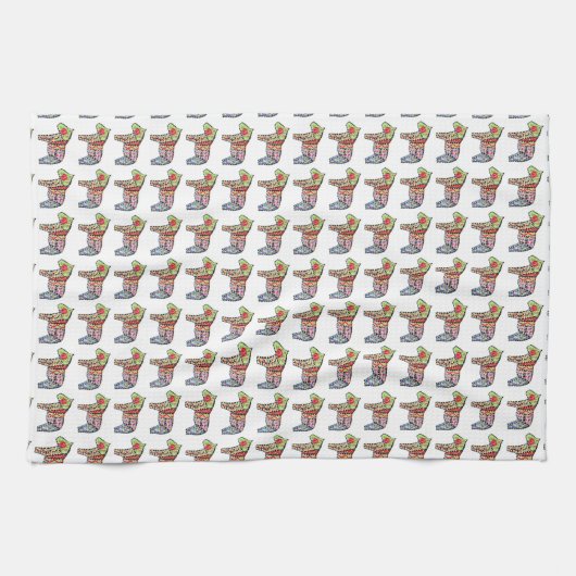 Dala Horse serviette de cuisine (Horizontal)