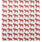 Dala Horse Shower Curtain Douchegordijn (Voorkant)