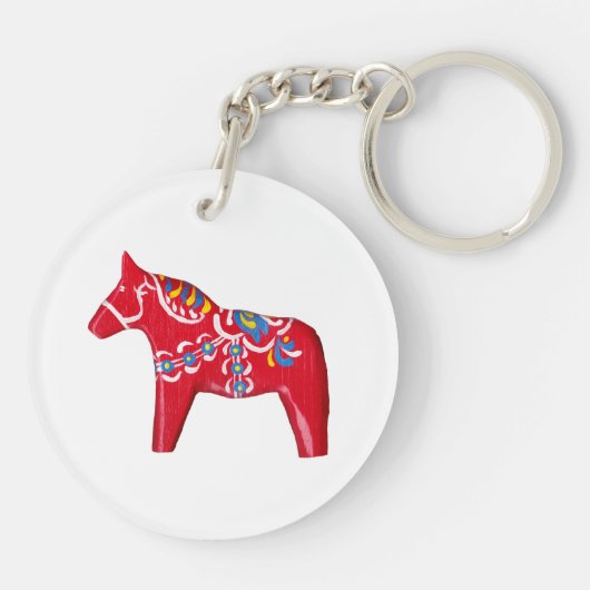 Dala Horse Sleutelhanger (Achterkant)