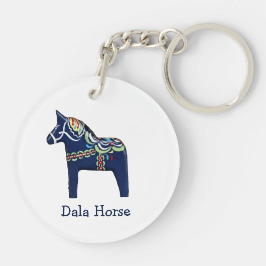 Dala Horse Sleutelhanger (Achterkant)
