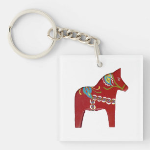 Dala Horse sleutelhanger