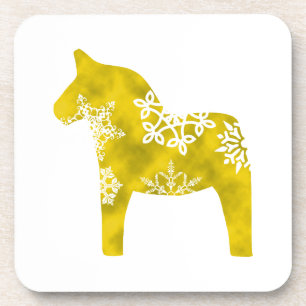 Dala Horse Snowflake Onderzetter