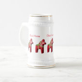 Dala Horse Stein Bierpul (Voorkant links)