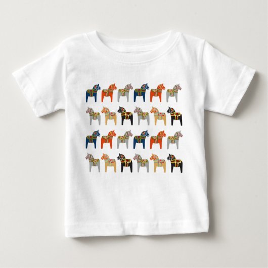 Dala Horse Swedish Folk Art Pattern (Voorkant)