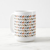 Dala Horse Swedish Folk Art Pattern Koffiemok (Voorkant links)