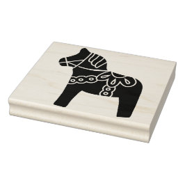 Dala Horse Swedish Folk Art Rubberstempel