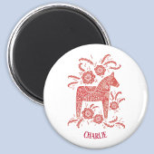 Dala Horse Swedish Personalized Magneet