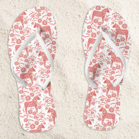 Dala Horse Swedish Red and White Pattern