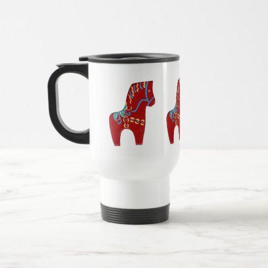 Dala Horse Travel Mug (Gauche)