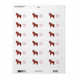 Dala Horse van Julia Persson Morrill Adres Label
